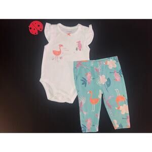 Baby Girl Flamingo Outfit by Carter’s 6M